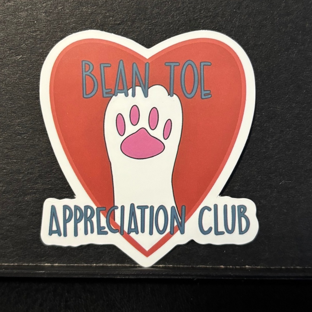TOE BEAN APPECIATION CLUB ( CATS) STICKER